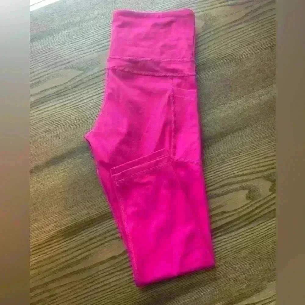 Zyia Active Pink Cropped Legging Tights Size 4 — image 8 of 8
